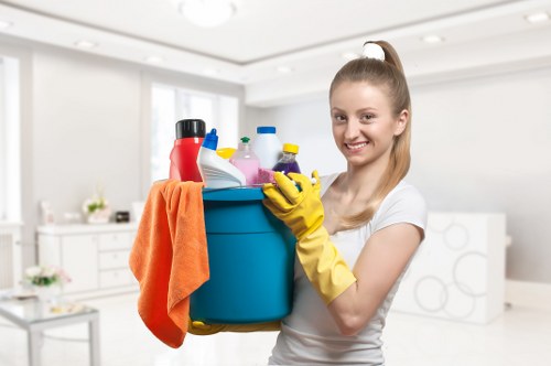 Trained cleaners using safe methods and equipment