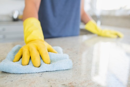 Local cleaners preparing a property for handover in Tjohnswood