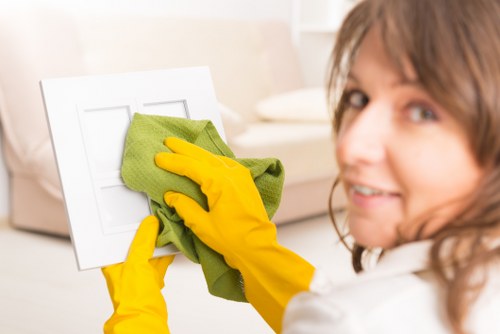 Local cleaner handling linen change and bedroom reset in Tjohnswood